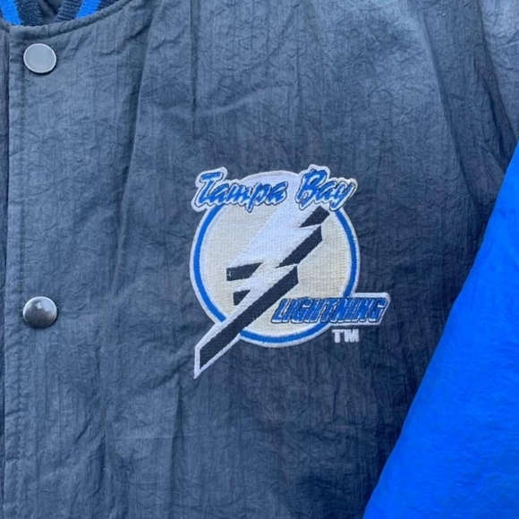 Vintage NHL Competitor Tampa Bay Lightning Nylon Bomber. Size M - Picture 2 of 8